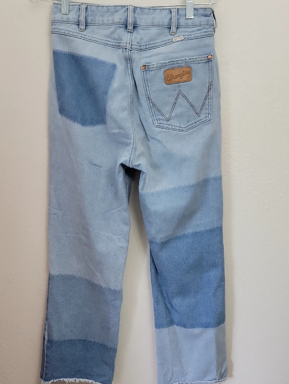 Wrangler X billabong Patchwork Light Blue Denim Jeans 28 - Picture 4 of 8